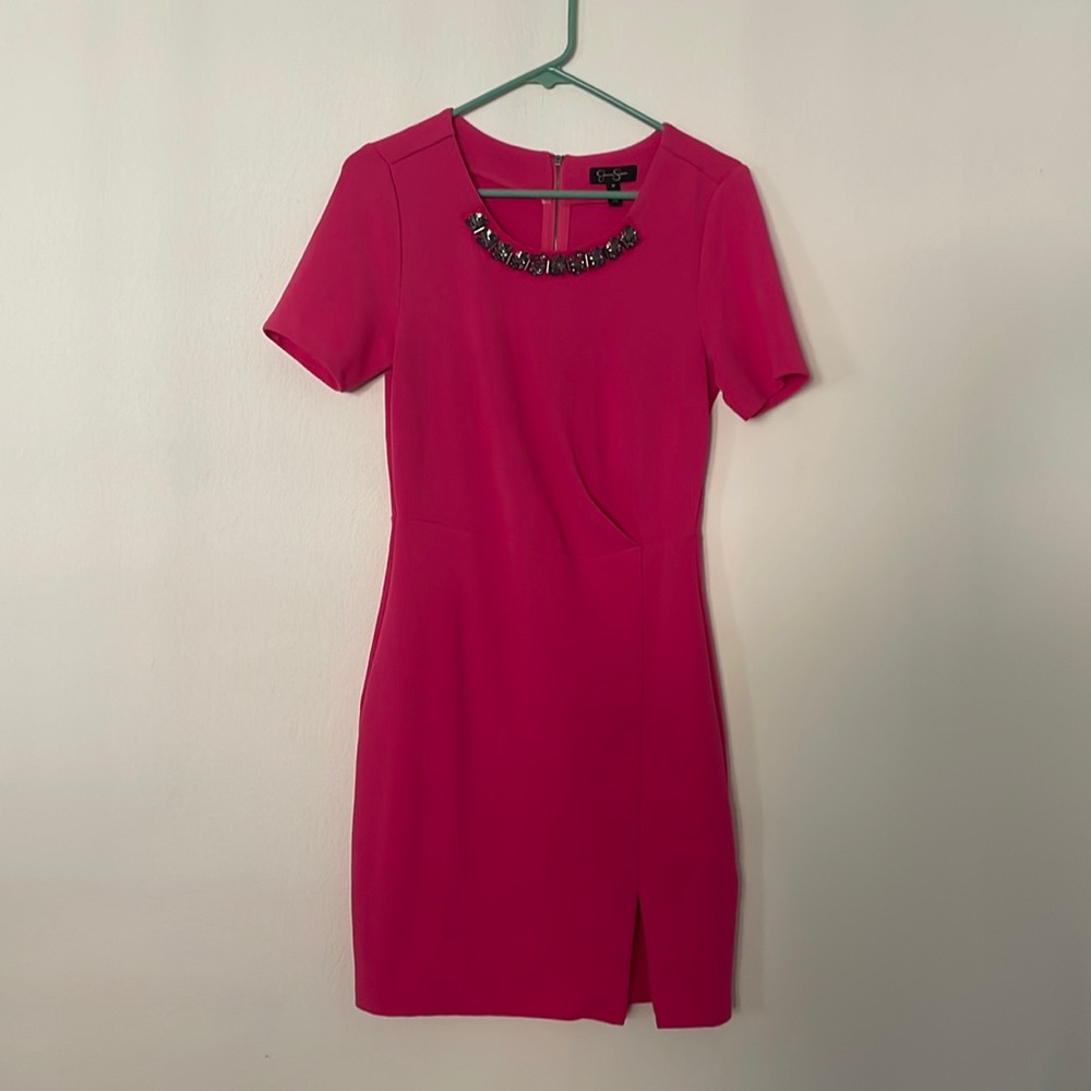 Fuchsia dress with back zipper